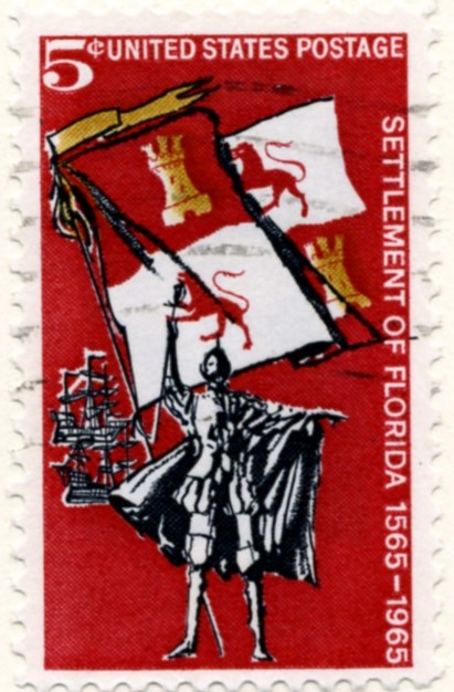 Scott 1271 5 Cent Stamp Florida Settlement a