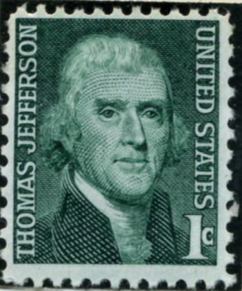 Scott 1278 1 Cent Stamp Thomas Jefferson