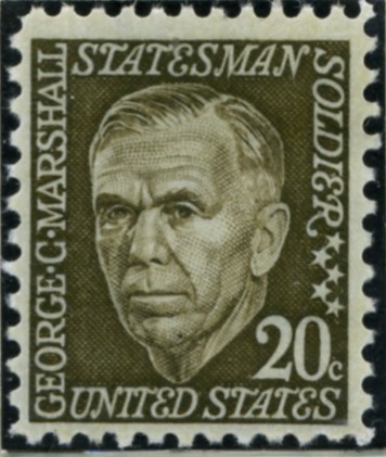 Scott 1289 20 Cent Stamp George C Marshall