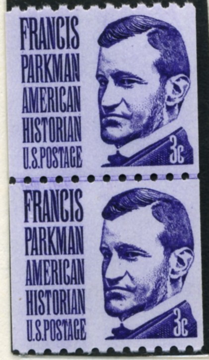 Scott 1297 3 Cent Stamp Francis Parkman perforated 10 horizontally pair
