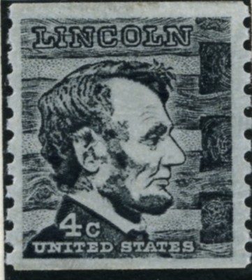 Scott 1303 4 Cent Stamp Abraham Lincoln perforated 10 vertically