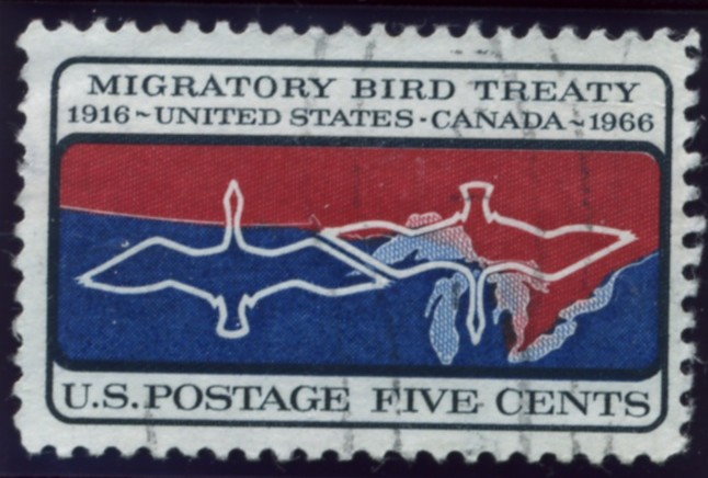 Scott 1306 5 Cent Stamp Migratory Bird Treaty
