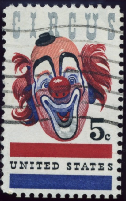 Scott 1309 5 Cent Stamp Circus Clown