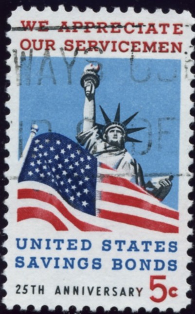 Scott 1320 5 Cent Stamp Servicemen and Savings Bonds