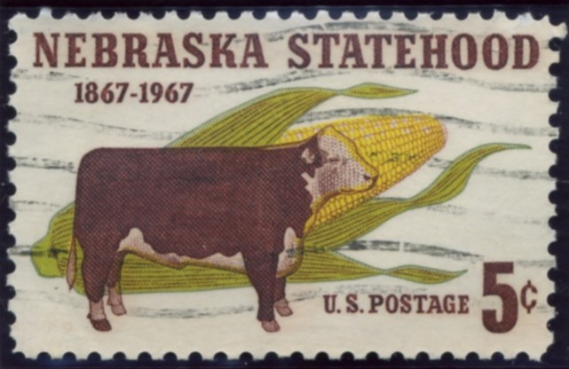 Scott 1328 5 Cent Stamp Nebraska Statehood