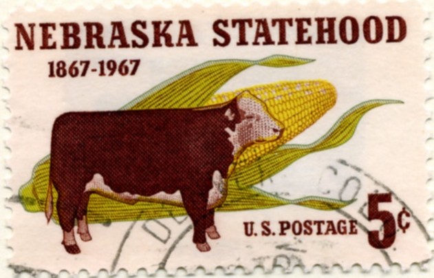 Scott 1328 5 Cent Stamp Nebraska Statehood a