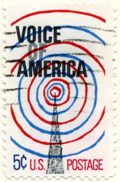 Scott 1329 5 Cent Stamp Voice of America