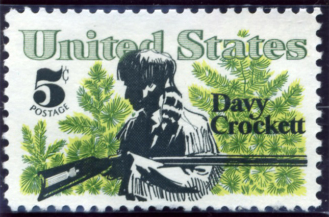 Scott 1330 5 Cent Stamp Davy Crockett a