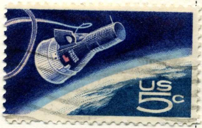 Scott 1332 5 Cent Stamp Gemini Capsule a