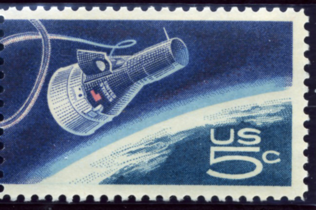 Scott 1332 5 Cent Stamp Gemini Capsule b