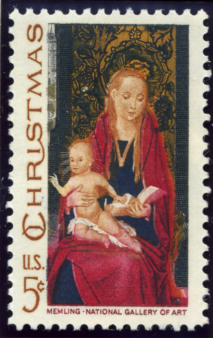 Scott 1336 5 Cent Stamp Christmas Madonna and Child a
