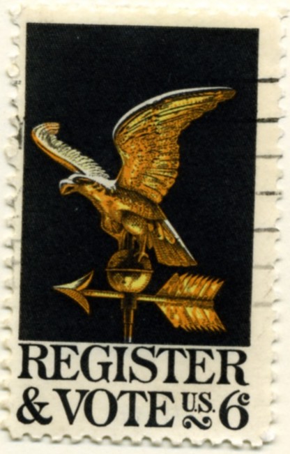 Scott 1344 6 Cent Stamp Register and Vote