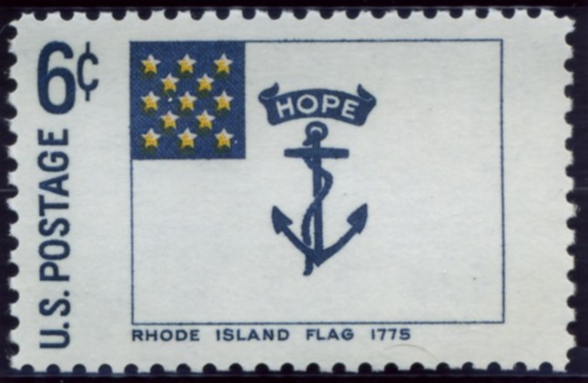 Scott 1349 6 Cent Stamp Rhode Island Flag