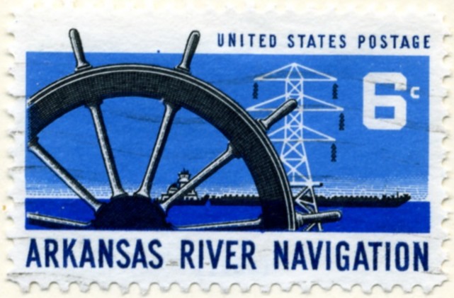 Scott 1358 6 Cent Stamp Arkansas River Navigation