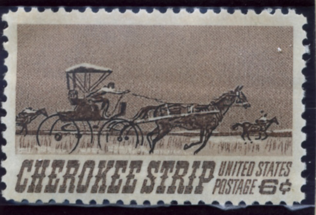 Scott 1360 6 Cent Stamp Cherokee Strip Land Rush a