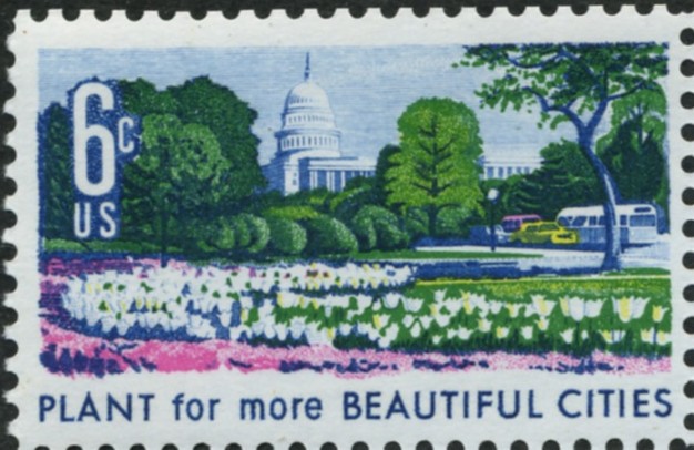 Scott 1365 6 Cent Stamp Beautification - Cities