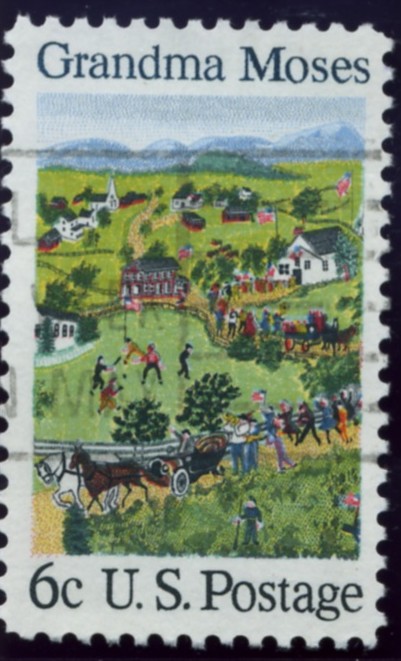 Scott 1370 6 Cent Stamp Grandma Moses