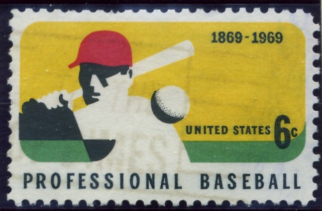 Scott 1381 6 Cent Stamp Professional Baseball
