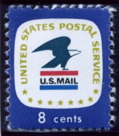 Scott 1396 8 Cent Stamp USPS Emblem