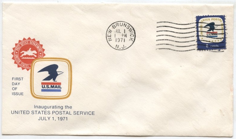 Scott 1396 8 Cent Stamp USPS Emblem First Day Cover