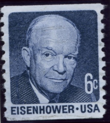 Scott 1401 6 Cent Stamp Dwight D. Eisenhower Coil Stamp