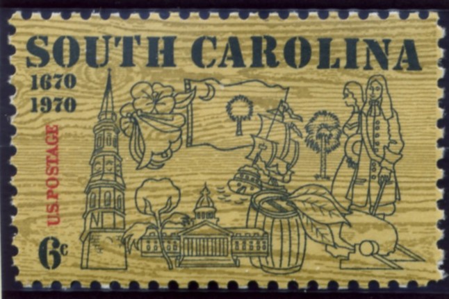 Scott 1407 6 Cent Stamp South Carolina