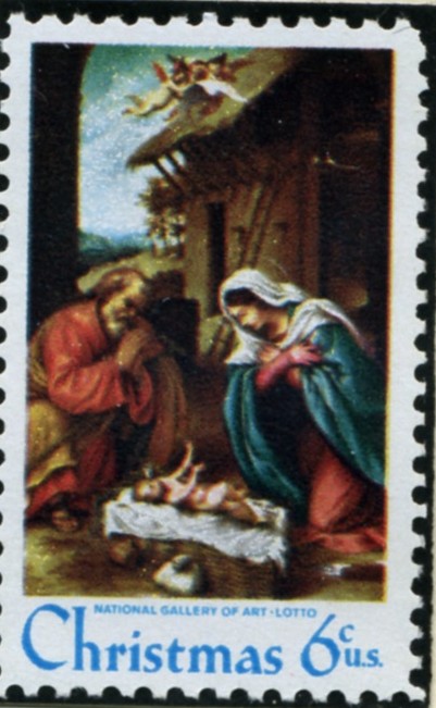 Scott 1414 6 Cent Stamp Christmas Manger Scene