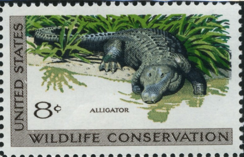 Scott 1428 8 Cent Stamp Alligator