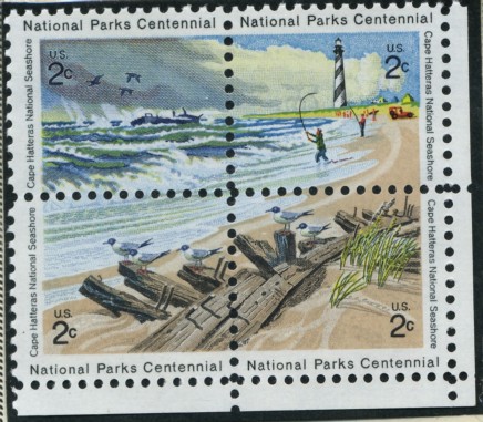 Scott 1448 to 1451 8 Cent Stamps Cape Hatteras Centennial