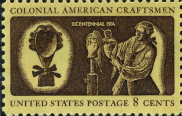 Scott 1458 8 Cent Stamp Colonial American Craftsmen Wigmaker