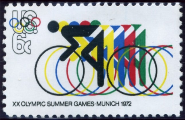 Scott 1460 6 Cent Stamp Cycling