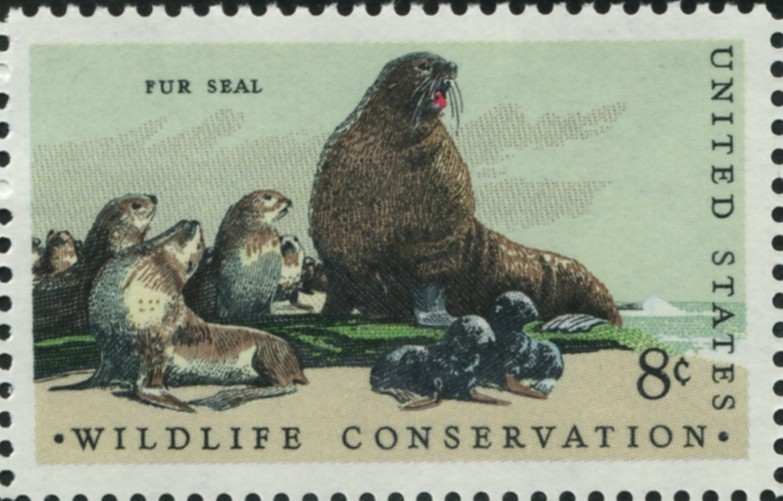 Scott 1464 8 Cent Stamp Fur Seal