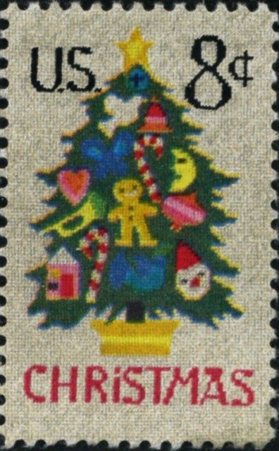 Scott 1508 8 Cent Stamp Christmas Tree