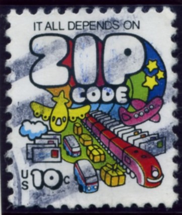 Scott 1511 10 Cent Stamp ZIP Code