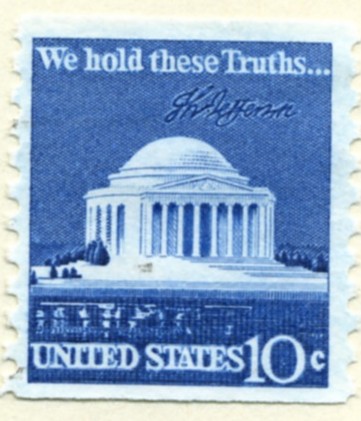 Scott 1520 10 Cent Stamp Jefferson Memorial Coil Stamp a
