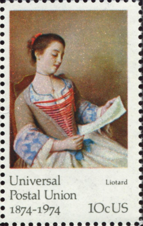 Scott 1533 10 Cent Stamp Universal Postal Union Liotard