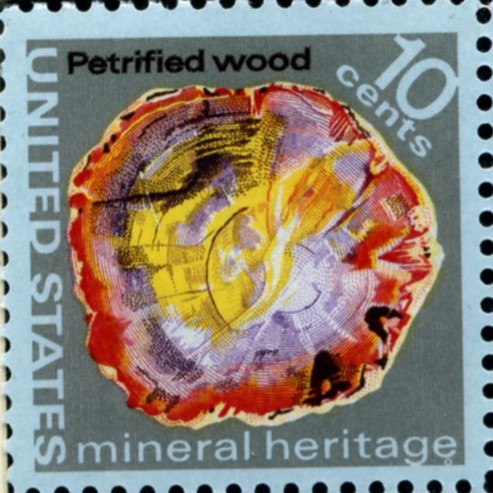 Scott 1538 10 Cent Stamp Minerals Petrified Wood