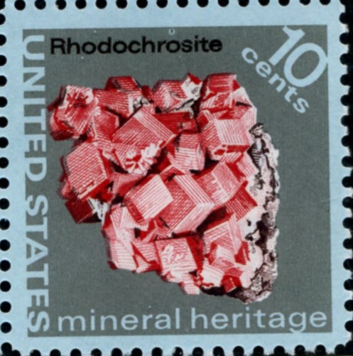 Scott 1541 10 Cent Stamp Minerals Rodochrosite