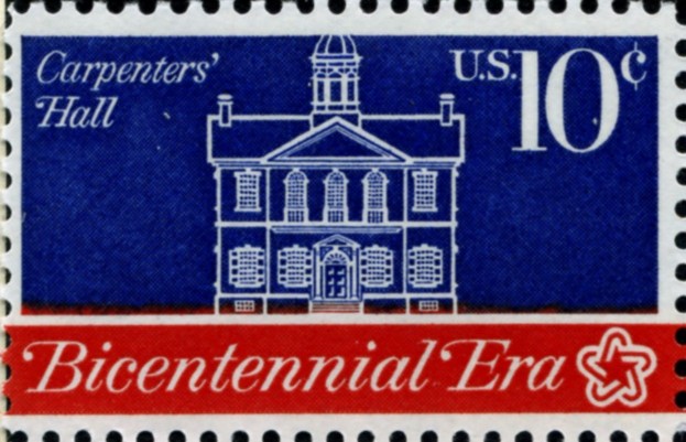 Scott 1543 10 Cent Stamp Bicentennial Era Carpenters Hall