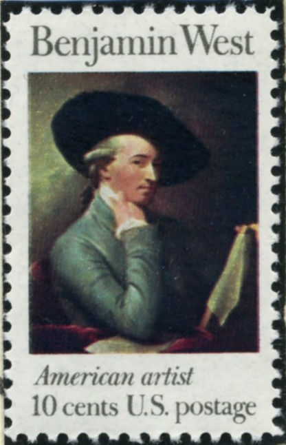 Scott 1553 10 Cent Stamp Benjamin West