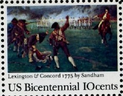 Scott 1563 10 Cent Stamp Lexington and Concord
