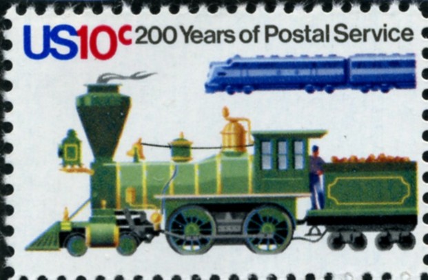 Scott 1573 10 Cent Stamp Steam Locomotive