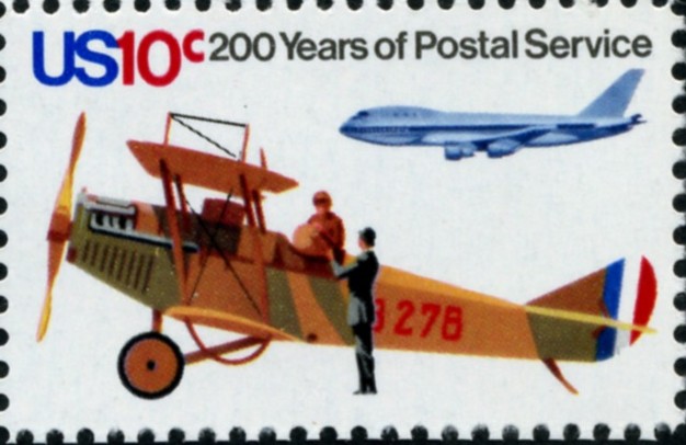 Scott 1574 10 Cent Stamp Biplane