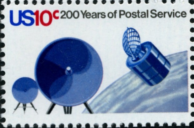 Scott 1575 10 Cent Stamp Satellite