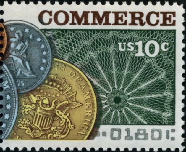 Scott 1578 10 Cent Stamps Commerce