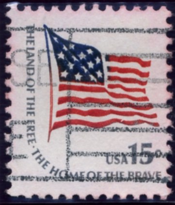 Scott 1597 15 Cent Stamp Stars And Stripes