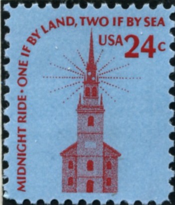 Scott 1603 24 Cent Stamp Old North Church