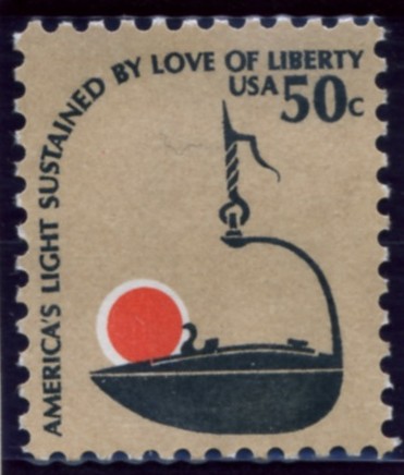 Scott 1608 50 Cent Stamp Iron Betty Lamp