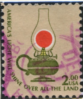 Scott 1611 2 Dollar Stamp Kerosene Lamp