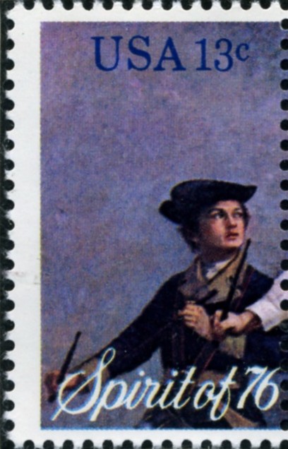 Scott 1629 13 Cent Stamp Spirit of 76 Youthful Drummer